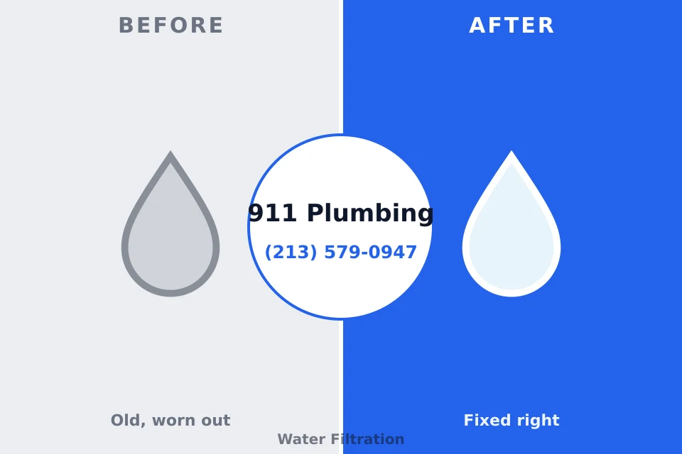 Before and after: plumbing company Springer, NM